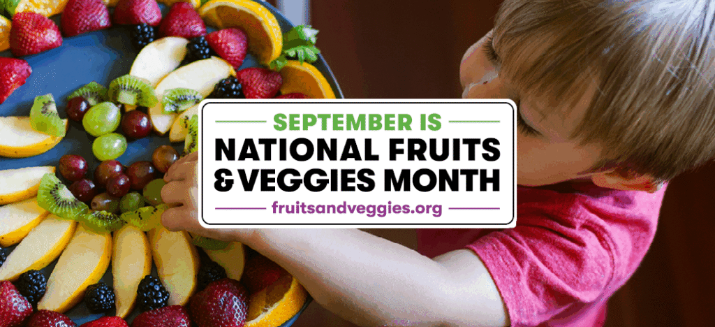 examples of fruits and veggies promotional material